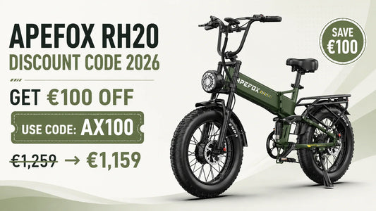 APEFOX RH20 discount code AX100 reducing the XVELO price to €1,159 in 2026