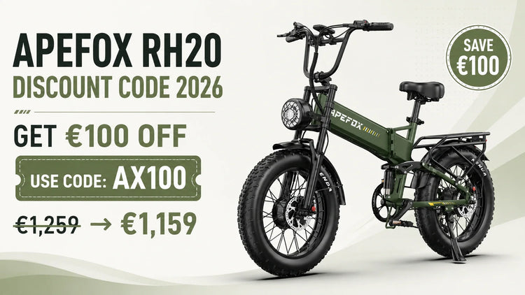 APEFOX RH20 discount code AX100 reducing the XVELO price to €1,159 in 2026