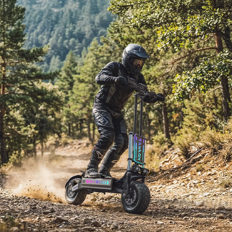 APEFOX T90 large 13-inch off-road electric scooter on a trail