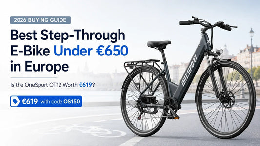 OneSport OT12 presented as a step-through electric bike under 650 euros in Europe