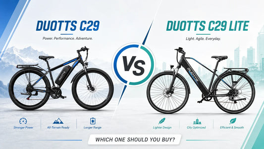 Duotts C29 vs C29 Lite 2026 electric bike comparison