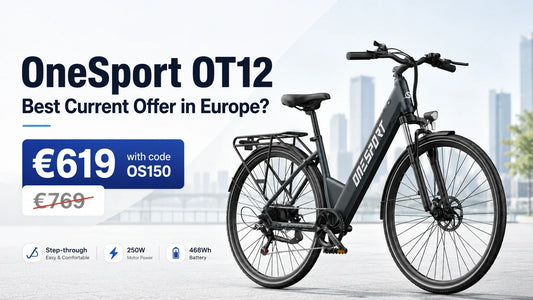 OneSport OT12 current European offer reduced from 769 euros to 619 euros with discount code OS150