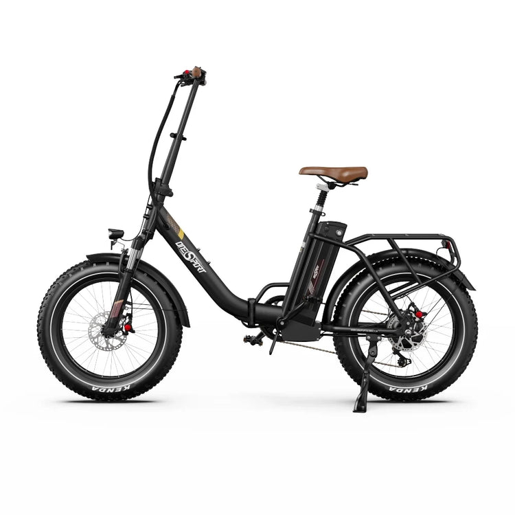 OneSport OT16 Max 20 by 4 inch folding fat-tyre electric bike