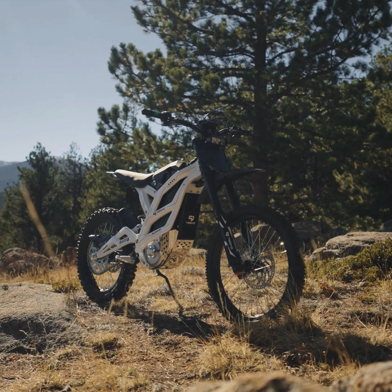 79BIKE Falcon GT electric dirt bike trail view
