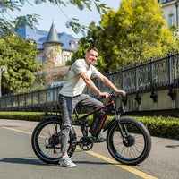 Duotts S26 Dual Motor E-Bike | 750W x2 Full Suspension | 26" Fat Tyre | Samsung 960Wh