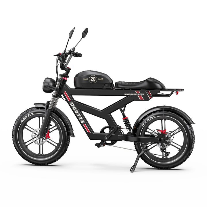 Duotts F20 Retro Full Suspension E-Bike | 1000W 80Nm | 52V 27Ah | 20" Fat Tyre