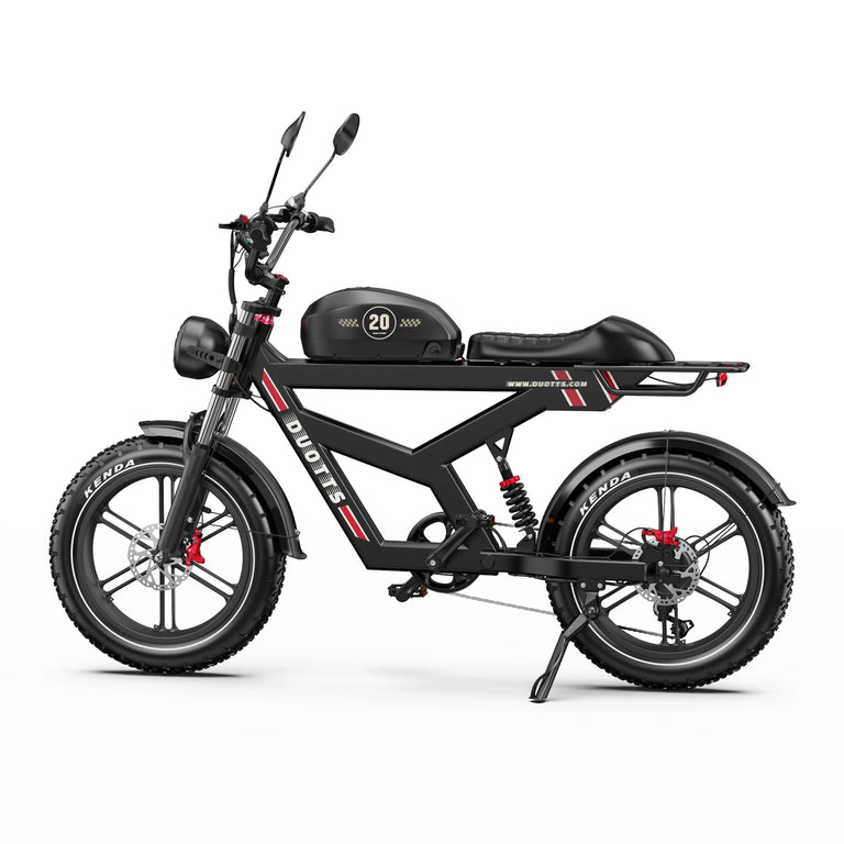 Duotts F20 Retro Full Suspension E-Bike | 1000W 80Nm | 52V 27Ah | 20" Fat Tyre
