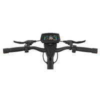 KingSong N12 Pro horizontal instrument display, brake levers, control buttons and handlebar-end indicators
