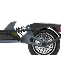 KingSong N12 Pro exposed rear coil spring and swingarm detail