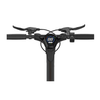 KingSong N15 LED dashboard, throttle and brake-lever controls on the handlebar