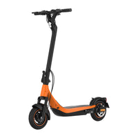 KingSong N15 standard electric scooter in orange, front three-quarter view on a white background