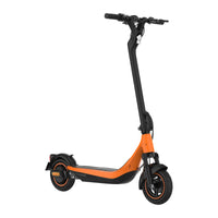 KingSong N15 orange electric scooter, right front three-quarter view