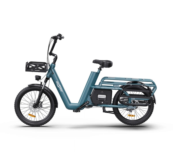 Onesport OT01 Longtail Cargo E-Bike | 650W 1296Wh | 150kg Load | Family & Delivery