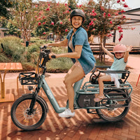 Onesport OT01 Longtail Cargo E-Bike | 650W 1296Wh | 150kg Load | Family & Delivery