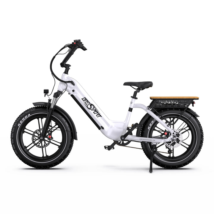 Onesport OT08 All-Terrain E-Bike | 500W 65Nm | 20" Fat Tyre | Step-Thru