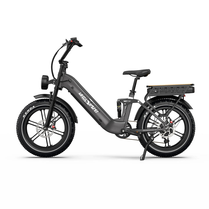 Onesport OT08 Pro Full Suspension E-Bike | 500W Dual Battery | 190km Range | 20" Fat Tyre