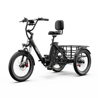 Onesport OT30 Pro Electric Trike | 500W Folding Cargo Tricycle | 180kg Load