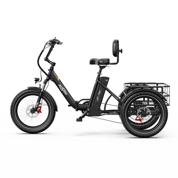 Onesport OT30 Pro Electric Trike | 500W Folding Cargo Tricycle | 180kg Load