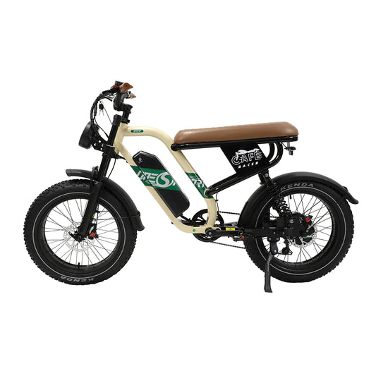 Onesport W66 Moped-Style E-Bike | Bafang 500W 65Nm | 648Wh | 20" Fat Tyre | Full Suspension