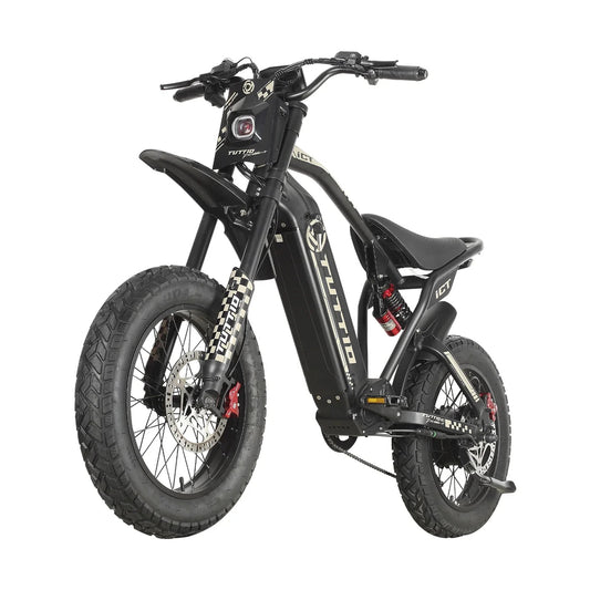 TUTTIO ICT electric bike front three-quarter studio view on white background
