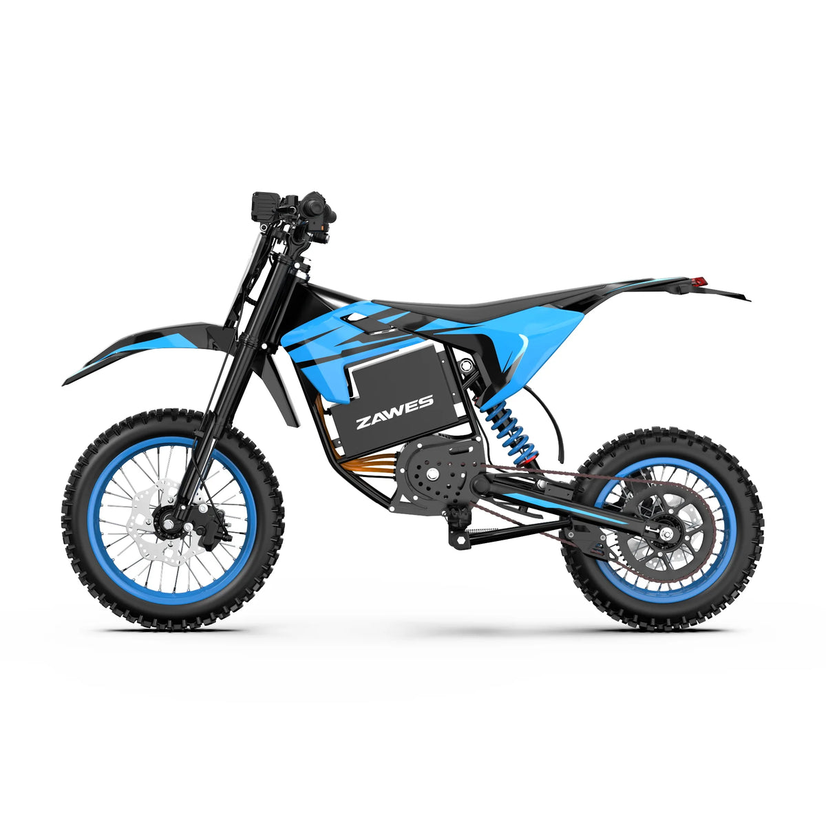 Zawes S3 5000W Mini Electric Dirt Bike | 60V 23.4Ah | Mid-Drive 255Nm | Full Suspension